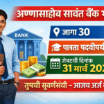 Annasaheb Savant Co-Op Urban Bank Bharti 2026: